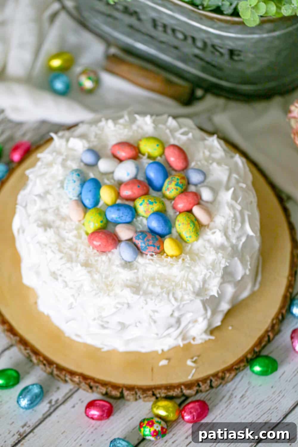Magnolia Bakery's Coconut Layer Cake with 7-Minute Frosting sliced