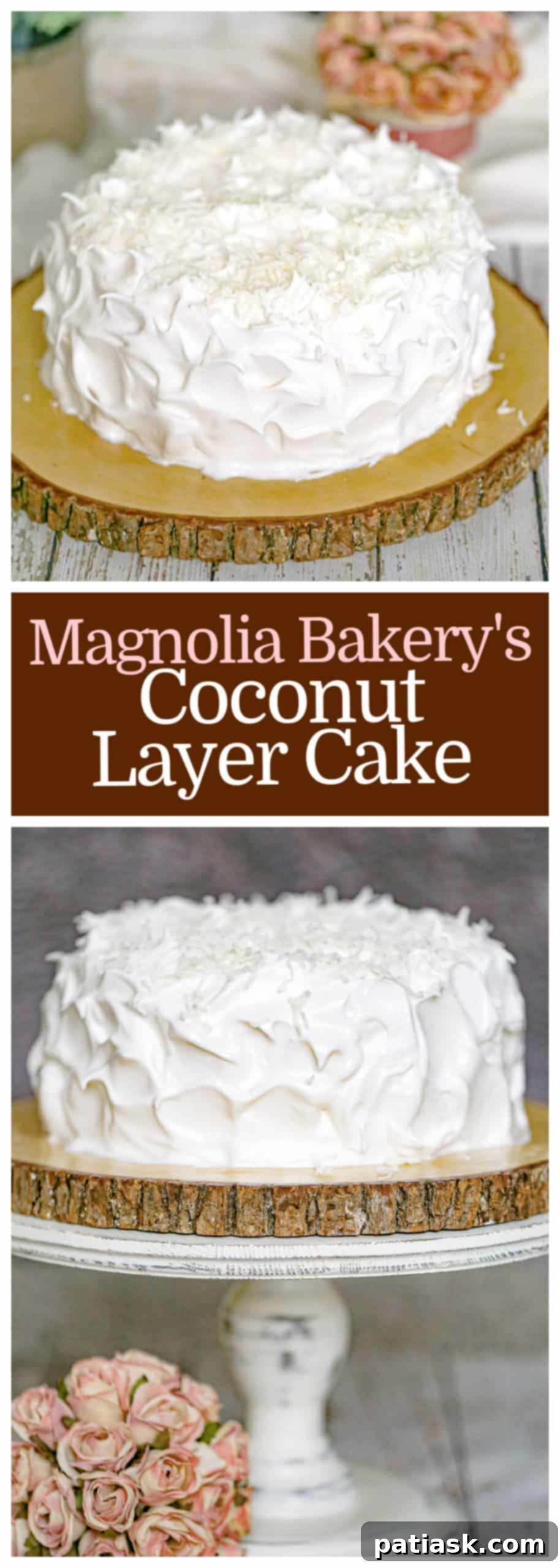 Magnolia Bakery's Coconut Layer Cake - Sliced view