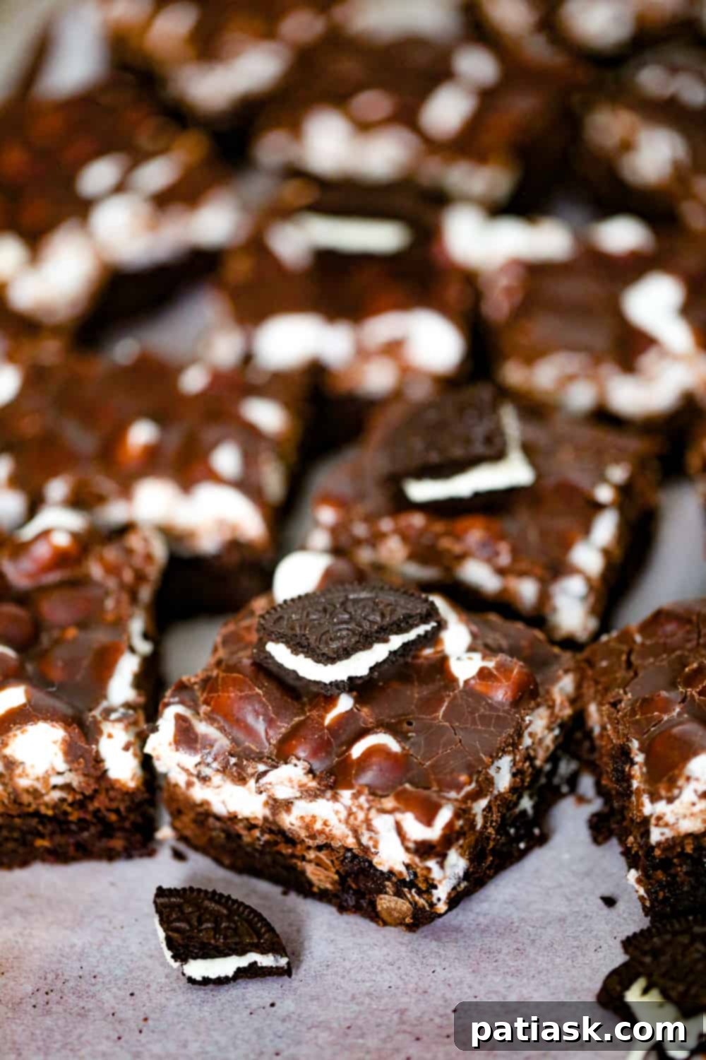 Ultimate Mississippi Mud Oreo Brownies 8 Mississippi Mud Oreo Brownies