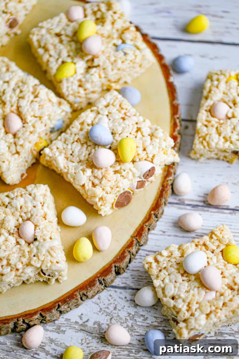 Cadbury Creme Egg Rice Krispie Treats 5 cadbury egg krispy treats - easter rice krispies