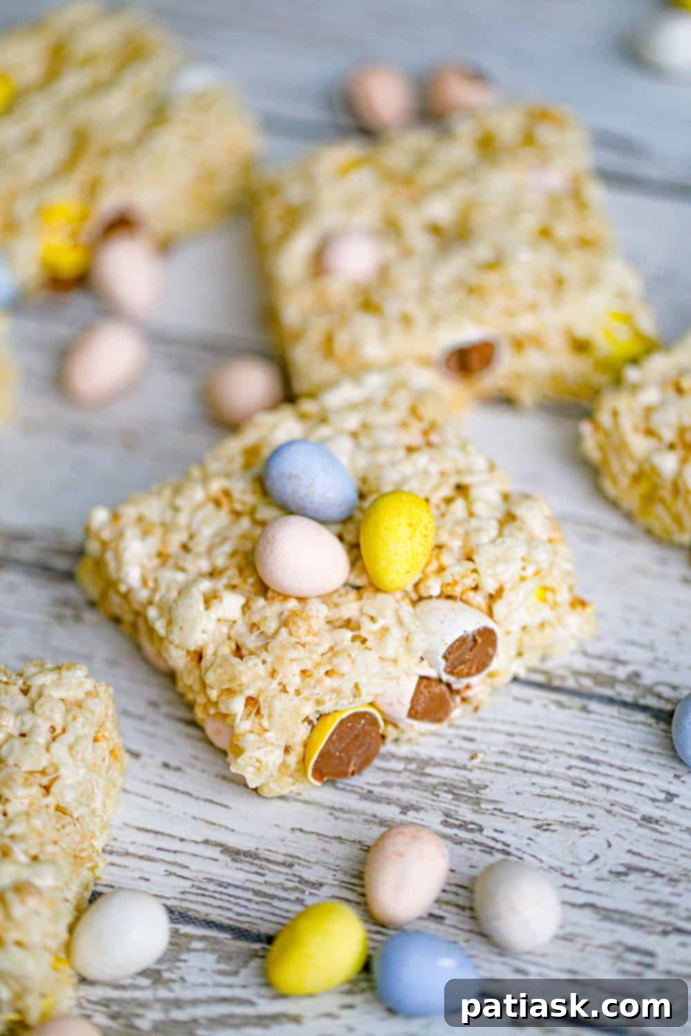 Cadbury Creme Egg Rice Krispie Treats 6 easter cadbury egg krispy treats