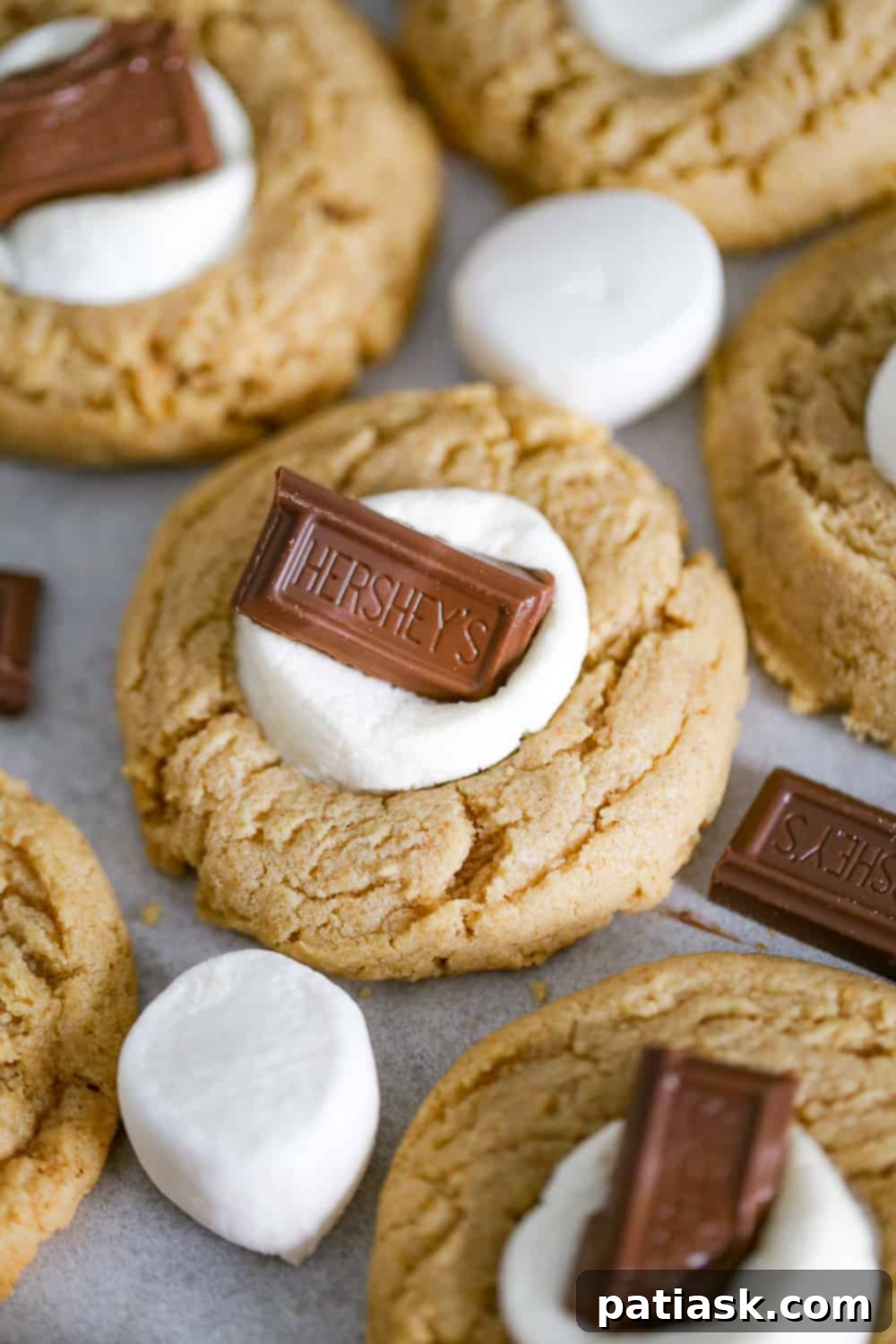 Ultimate Smore Peanut Butter Cookies 2 s'more cookies with peanut butter recipe marshmallow, chocolate