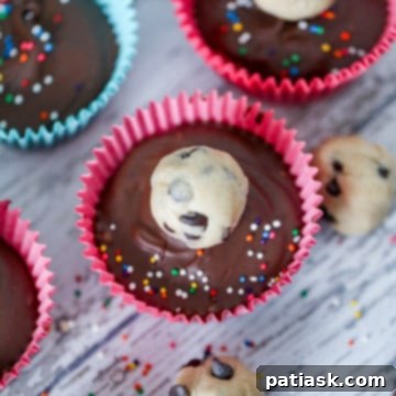 No-Bake Cookie Dough Delights 9 Final presentation of No Bake Cookie Dough Truffle Cups, beautifully arranged