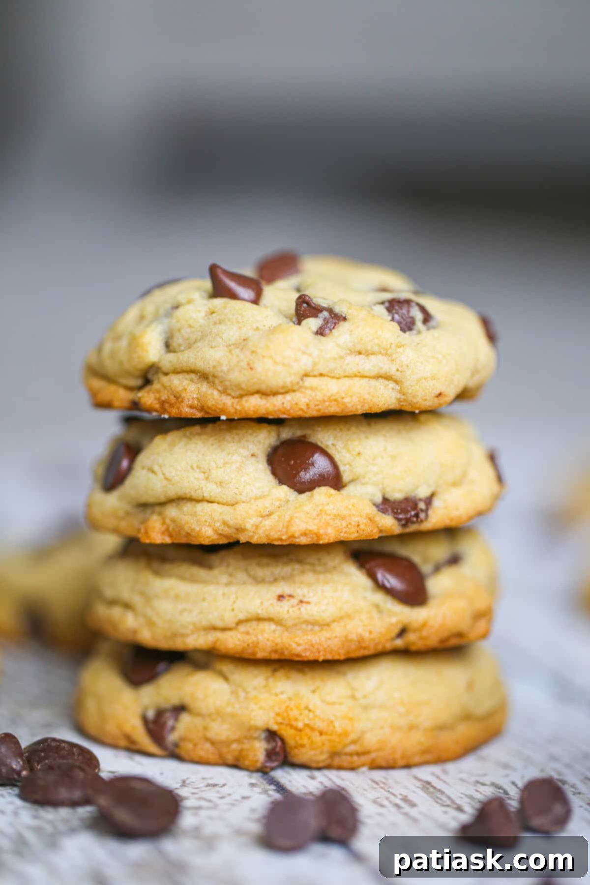 Ultimate Chocolate Chip Cookies 7 Several Best-Ever Chocolate Chip Cookies arranged artfully, highlighting their golden edges