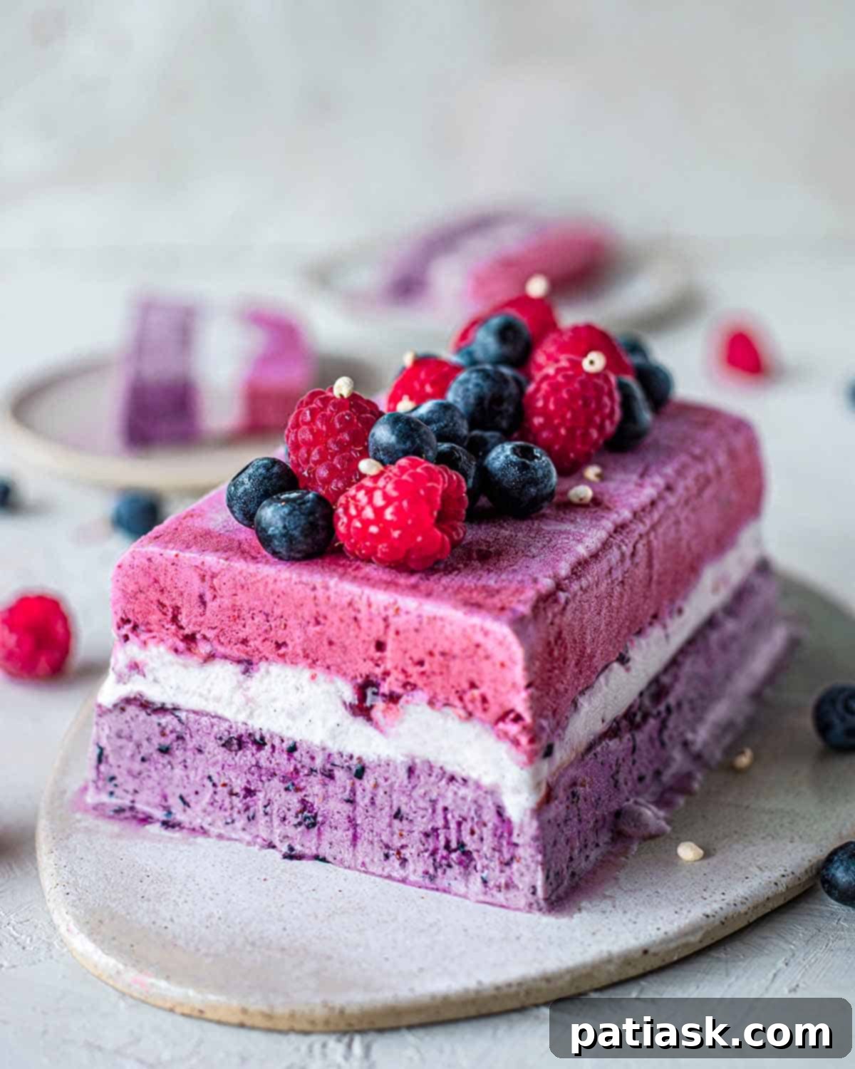 50 Sublime Ice Cream Treats to Savor This Summer 16 Easy vegan berry ice cream cake with a hint of cheesecake, vibrant colors, and only 4-5 ingredients.