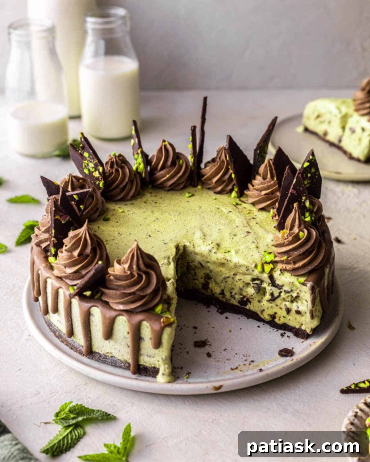 50 Sublime Ice Cream Treats to Savor This Summer 24 No-bake vegan mint chocolate ice cream cake with a chocolate cookie crust, perfect for celebrations.