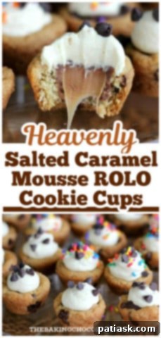 Sweet and Salty ROLO Mousse Cookie Bombs 11 caramel treats
