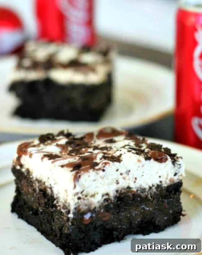 Coca Cola Chocolate Poke Cake