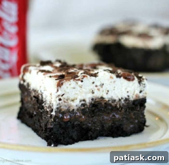 Coca Cola Chocolate Poke Cake
