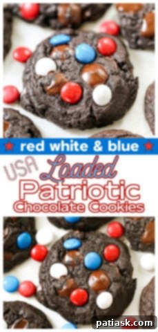Loaded Patriotic Chocolate Cookies