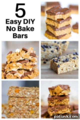 5 Easy No-Bake Bar Recipes 4 Variety of 5 DIY No Bake Bars