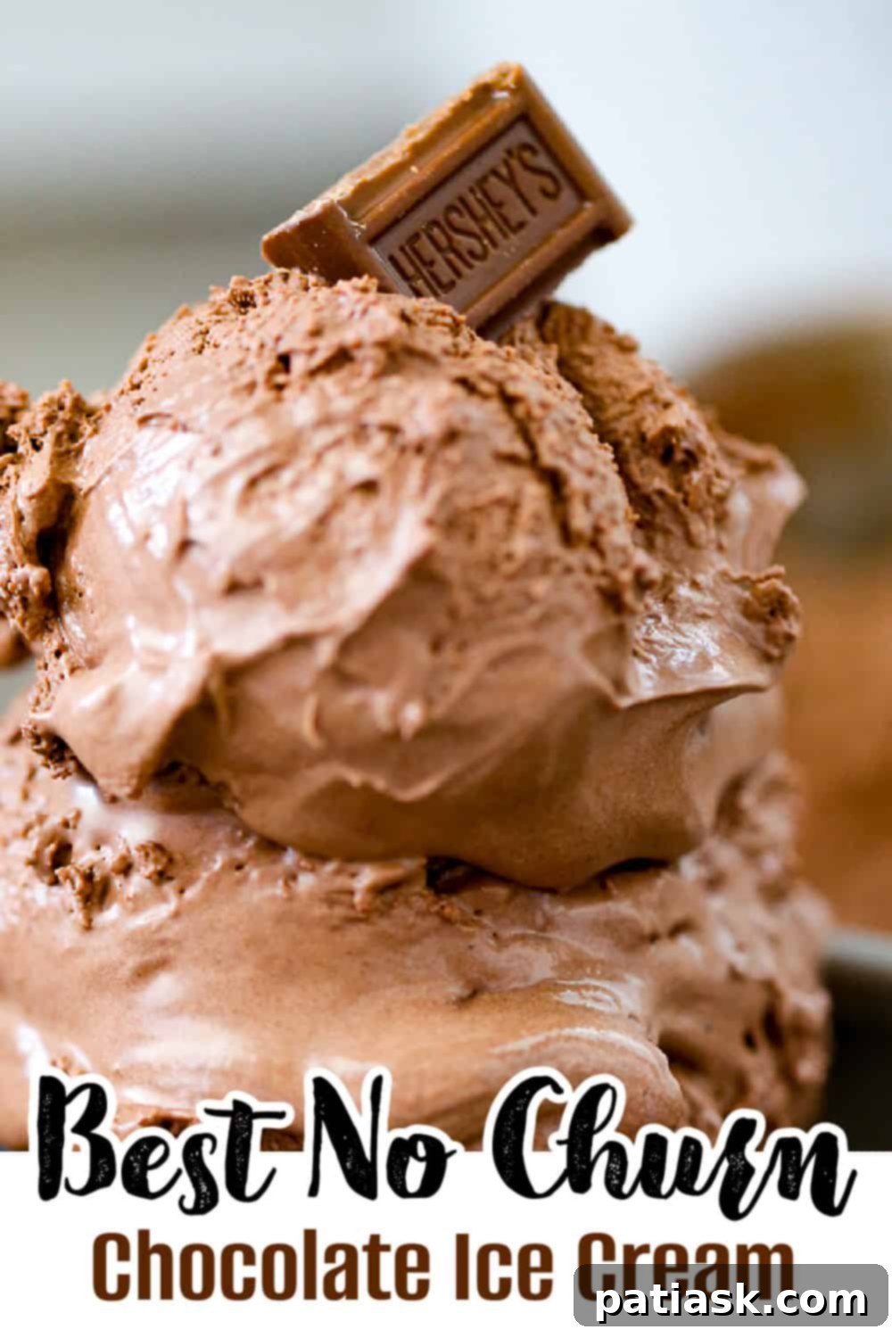Decadent No-Churn Chocolate Ice Cream 7 Best No Churn Chocolate Ice Cream, a vibrant bowl of ice cream with chocolate drizzle