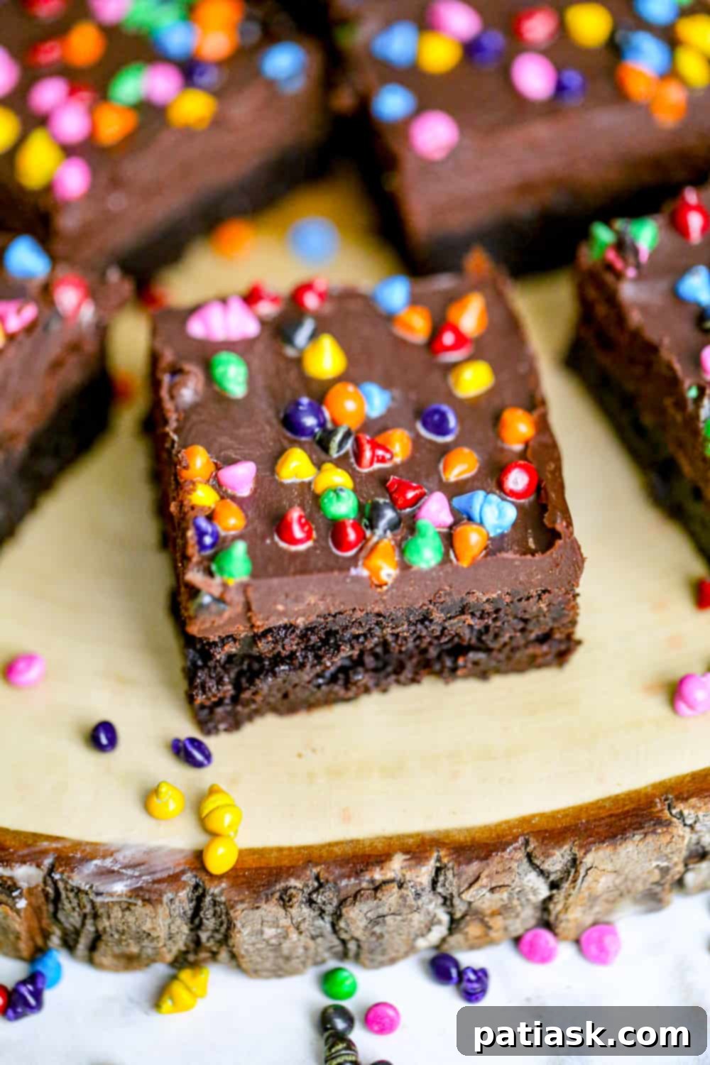 Star-Dusted Fudge Squares 8 homemade cosmic brownies