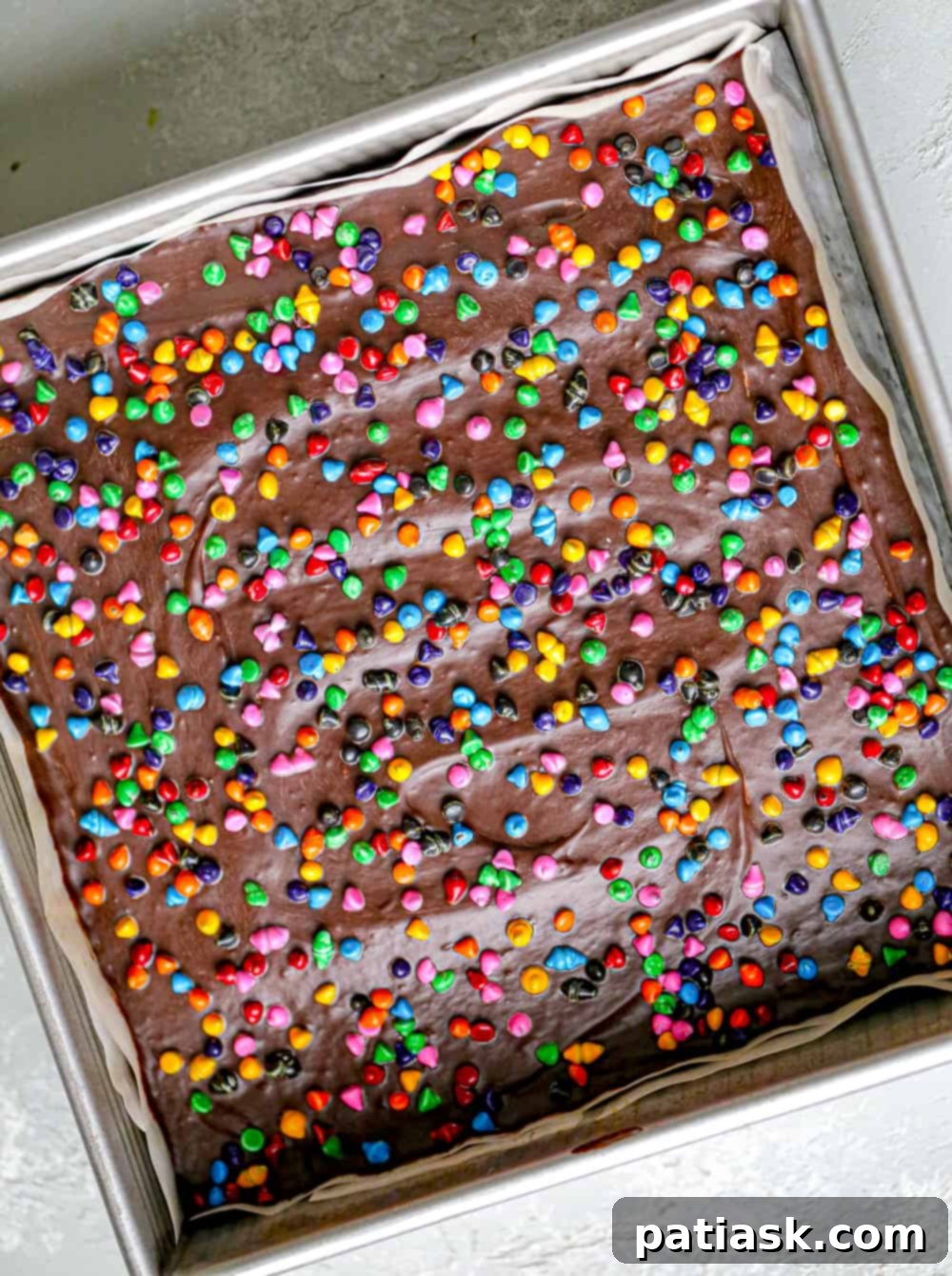 Star-Dusted Fudge Squares 3 how to make cosmic brownies