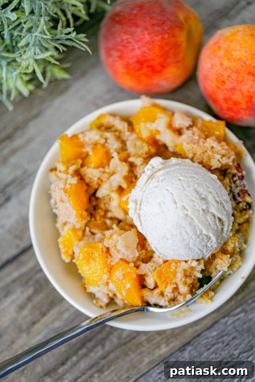 Effortless Peach Bake 7 dump peach cake