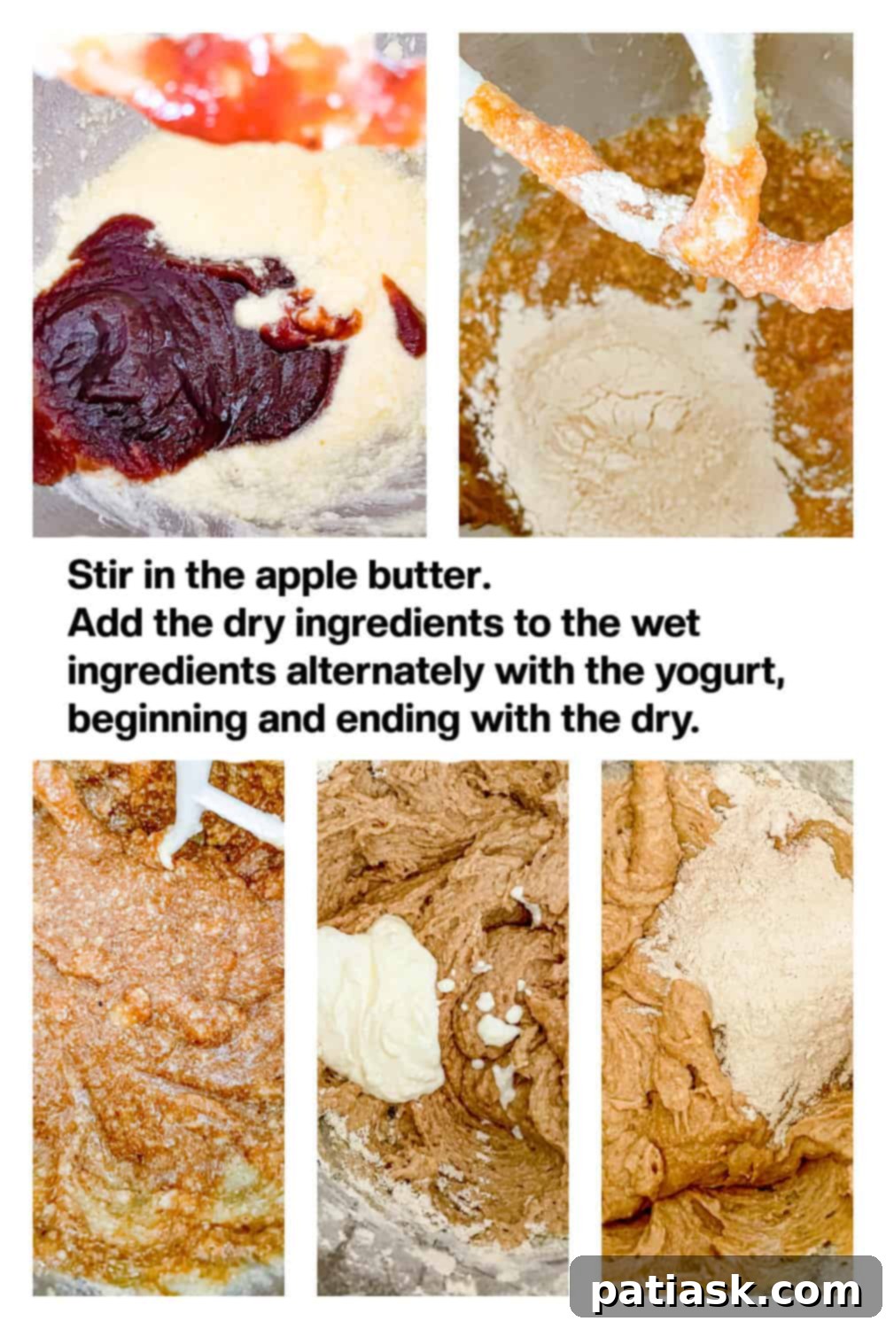Apple Butter Spice Cake tutorial
