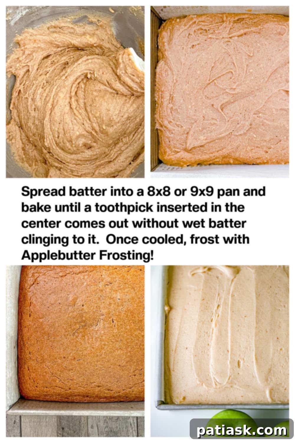 Apple Butter Spice Cake tutorial