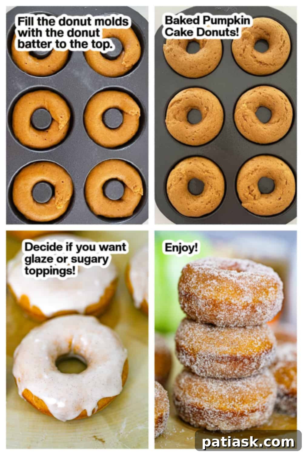 tutorial pumpkin cake donuts baked