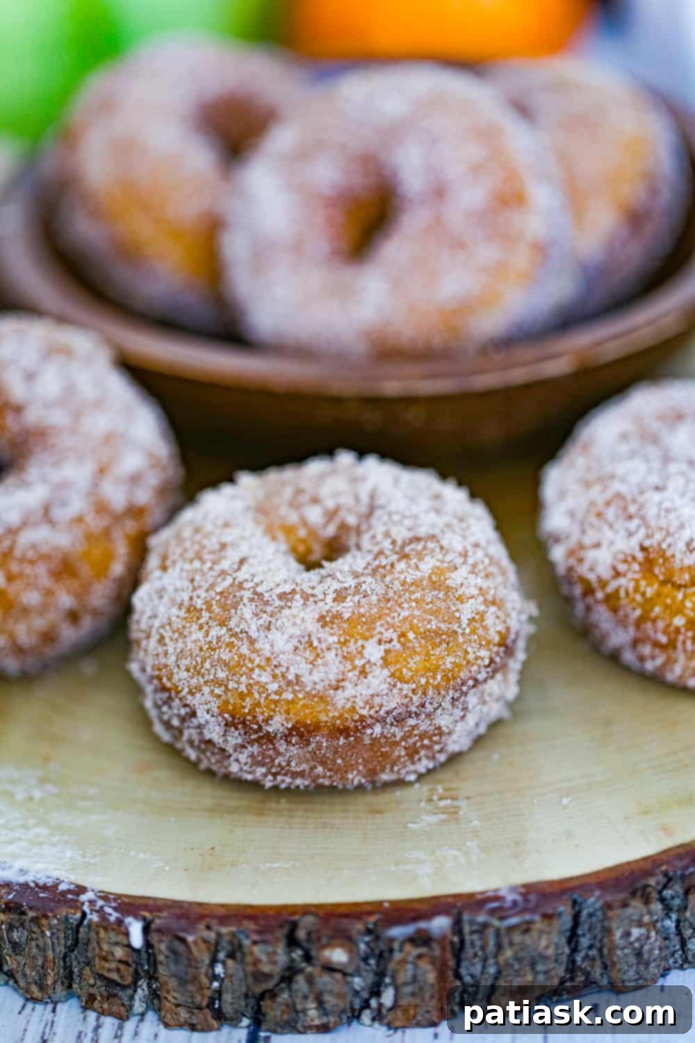 baked pumpkin cake donuts 