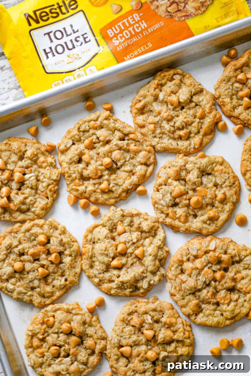 THOUGHTS:
The user wants me to translate and "özgünleştir" (make it original/creative) the given title: "Chewy Butterscotch Oatmeal Cookies".
I need to provide only ONE original title in English.
I must remove any special characters from the original title before processing (not applicable here, "Chewy Butterscotch Oatmeal Cookies" has no special characters).
I must NOT add any special characters like asterisks.
I must NOT use introductory phrases like "İşte özgün başlık:".
The output should be *only* the new, original title. Original title: Chewy Butterscotch Oatmeal Cookies Translation: Çiğnenebilir Karamelli Yulaflı Kurabiyeler (This is just for my understanding, not part of the output) Now, make it original/creative while conveying the core idea: chewy, butterscotch, oatmeal, cookies. Ideas for originality:
- Focus on the experience: "Melt-in-your-mouth," "Irresistible," "Dreamy."
- Combine elements creatively: "Golden," "Caramel-Kissed."
- Evoke warmth/comfort.
- Keep it concise and appealing. Let's break down the elements to re-imagine them:
- Chewy: Velvety, Soft-Baked, Perfectly Chewy, Tender
- Butterscotch: Golden Butterscotch, Caramel Swirl, Toffee Bits (if applicable, but butterscotch is the key), Sweet Scotch
- Oatmeal: Hearty Oats, Wholesome Oats, Rolled Oats
- Cookies: Treats, Delights, Bites, Gems Combining some:
1. Golden Butterscotch Oatmeal Delights (A bit too long maybe)
2. Soft-Baked Butterscotch Oat Cookies (Good, but "Soft-Baked" replaces "Chewy" which is okay)
3. Caramel Swirl Oat Cookies (Doesn't explicitly say butterscotch, which might be important)
4. Chewy Butterscotch Oat Treats (Good, but still very close to original)
5. Velvet Butterscotch Oatmeal Cookies (Velvet for chewy texture)
6. Butterscotch Oat Chewies (Concise, but maybe too informal?)
7. Golden Oat Butterscotch Bites (Good, concise)
8. Irresistible Butterscotch Oatmeal Cookies (Focus on appeal)
9. Dreamy Butterscotch Oat Cookies (Evokes pleasantness)
10. Caramelized Oat Butterscotch Cookies (Caramelized implies the flavor, maybe too strong?)
11. Classic Butterscotch Oatmeal Delights (Adds "classic" touch)
12. Sweet Scotch Oat Cookies (Shortens butterscotch to sweet scotch) I need ONE *original* title.
"Chewy Butterscotch Oatmeal Cookies" - the main descriptors are there. I need to rephrase them to sound more appealing or unique. Let's try to focus on the key elements and a touch of allure.
"Chewy" can be replaced by a feeling of indulgence or texture.
"Butterscotch" is a specific flavor.
"Oatmeal" is the base. How about something that highlights the indulgence and the flavor? "Golden Butterscotch Oat Cookies" - "Golden" implies the color and richness of butterscotch, "Oat Cookies" is clear. It's concise.
"Soft-Baked Butterscotch Oat Delights" - "Soft-Baked" conveys chewy, "Delights" is more appealing than cookies.
"Caramel-Kissed Oatmeal Cookies" - "Caramel-Kissed" for butterscotch flavor. I like "Golden Butterscotch Oat Cookies" - it's descriptive, appealing, and concise.
I also like "Soft-Baked Butterscotch Oat Delights" - it emphasizes texture and appeal. Let's go with one that captures the essence but sounds a bit more evocative.
"Golden Butterscotch Oat Cookies" is a strong contender.
"Irresistible Butterscotch Oat Bites" - emphasizes appeal and snack size. I need to choose one that is distinctly different but still clear. Let's consider the elements again:
- **Chewy**: Soft-baked, tender, pillowy, gooey, dreamily soft
- **Butterscotch**: Golden, caramel-kissed, toffee-infused, sweet scotch
- **Oatmeal**: Hearty oat, wholesome oat, rolled oat
- **Cookies**: Delights, treats, bites, gems, wonders How about something like:
"Golden Butterscotch Oat Delights" - This sounds good. "Golden" for the color/richness, "Butterscotch Oat" for the ingredients, "Delights" for the appeal. It hits all the points. Another option: "Soft-Baked Butterscotch Oat Wonders" - "Wonders" is a bit strong.
"Caramel-Kissed Oat Cookies" - This is nice, but "caramel-kissed" might be slightly less specific than "butterscotch." Let's stick with "Golden Butterscotch Oat Delights." It's original, appealing, and captures the essence. 3 A close-up shot of a single chewy butterscotch oatmeal cookie, showcasing its texture and melted chips.