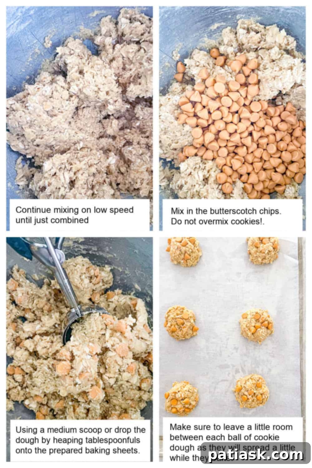 THOUGHTS:
The user wants me to translate and "özgünleştir" (make it original/creative) the given title: "Chewy Butterscotch Oatmeal Cookies".
I need to provide only ONE original title in English.
I must remove any special characters from the original title before processing (not applicable here, "Chewy Butterscotch Oatmeal Cookies" has no special characters).
I must NOT add any special characters like asterisks.
I must NOT use introductory phrases like "İşte özgün başlık:".
The output should be *only* the new, original title. Original title: Chewy Butterscotch Oatmeal Cookies Translation: Çiğnenebilir Karamelli Yulaflı Kurabiyeler (This is just for my understanding, not part of the output) Now, make it original/creative while conveying the core idea: chewy, butterscotch, oatmeal, cookies. Ideas for originality:
- Focus on the experience: "Melt-in-your-mouth," "Irresistible," "Dreamy."
- Combine elements creatively: "Golden," "Caramel-Kissed."
- Evoke warmth/comfort.
- Keep it concise and appealing. Let's break down the elements to re-imagine them:
- Chewy: Velvety, Soft-Baked, Perfectly Chewy, Tender
- Butterscotch: Golden Butterscotch, Caramel Swirl, Toffee Bits (if applicable, but butterscotch is the key), Sweet Scotch
- Oatmeal: Hearty Oats, Wholesome Oats, Rolled Oats
- Cookies: Treats, Delights, Bites, Gems Combining some:
1. Golden Butterscotch Oatmeal Delights (A bit too long maybe)
2. Soft-Baked Butterscotch Oat Cookies (Good, but "Soft-Baked" replaces "Chewy" which is okay)
3. Caramel Swirl Oat Cookies (Doesn't explicitly say butterscotch, which might be important)
4. Chewy Butterscotch Oat Treats (Good, but still very close to original)
5. Velvet Butterscotch Oatmeal Cookies (Velvet for chewy texture)
6. Butterscotch Oat Chewies (Concise, but maybe too informal?)
7. Golden Oat Butterscotch Bites (Good, concise)
8. Irresistible Butterscotch Oatmeal Cookies (Focus on appeal)
9. Dreamy Butterscotch Oat Cookies (Evokes pleasantness)
10. Caramelized Oat Butterscotch Cookies (Caramelized implies the flavor, maybe too strong?)
11. Classic Butterscotch Oatmeal Delights (Adds "classic" touch)
12. Sweet Scotch Oat Cookies (Shortens butterscotch to sweet scotch) I need ONE *original* title.
"Chewy Butterscotch Oatmeal Cookies" - the main descriptors are there. I need to rephrase them to sound more appealing or unique. Let's try to focus on the key elements and a touch of allure.
"Chewy" can be replaced by a feeling of indulgence or texture.
"Butterscotch" is a specific flavor.
"Oatmeal" is the base. How about something that highlights the indulgence and the flavor? "Golden Butterscotch Oat Cookies" - "Golden" implies the color and richness of butterscotch, "Oat Cookies" is clear. It's concise.
"Soft-Baked Butterscotch Oat Delights" - "Soft-Baked" conveys chewy, "Delights" is more appealing than cookies.
"Caramel-Kissed Oatmeal Cookies" - "Caramel-Kissed" for butterscotch flavor. I like "Golden Butterscotch Oat Cookies" - it's descriptive, appealing, and concise.
I also like "Soft-Baked Butterscotch Oat Delights" - it emphasizes texture and appeal. Let's go with one that captures the essence but sounds a bit more evocative.
"Golden Butterscotch Oat Cookies" is a strong contender.
"Irresistible Butterscotch Oat Bites" - emphasizes appeal and snack size. I need to choose one that is distinctly different but still clear. Let's consider the elements again:
- **Chewy**: Soft-baked, tender, pillowy, gooey, dreamily soft
- **Butterscotch**: Golden, caramel-kissed, toffee-infused, sweet scotch
- **Oatmeal**: Hearty oat, wholesome oat, rolled oat
- **Cookies**: Delights, treats, bites, gems, wonders How about something like:
"Golden Butterscotch Oat Delights" - This sounds good. "Golden" for the color/richness, "Butterscotch Oat" for the ingredients, "Delights" for the appeal. It hits all the points. Another option: "Soft-Baked Butterscotch Oat Wonders" - "Wonders" is a bit strong.
"Caramel-Kissed Oat Cookies" - This is nice, but "caramel-kissed" might be slightly less specific than "butterscotch." Let's stick with "Golden Butterscotch Oat Delights." It's original, appealing, and captures the essence. 6 Another image from the oatmeal butterscotch cookie recipe tutorial, showing scooped dough.