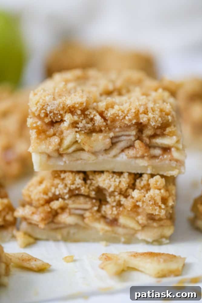 Easy Dutch Crumble Apple Pie Bars