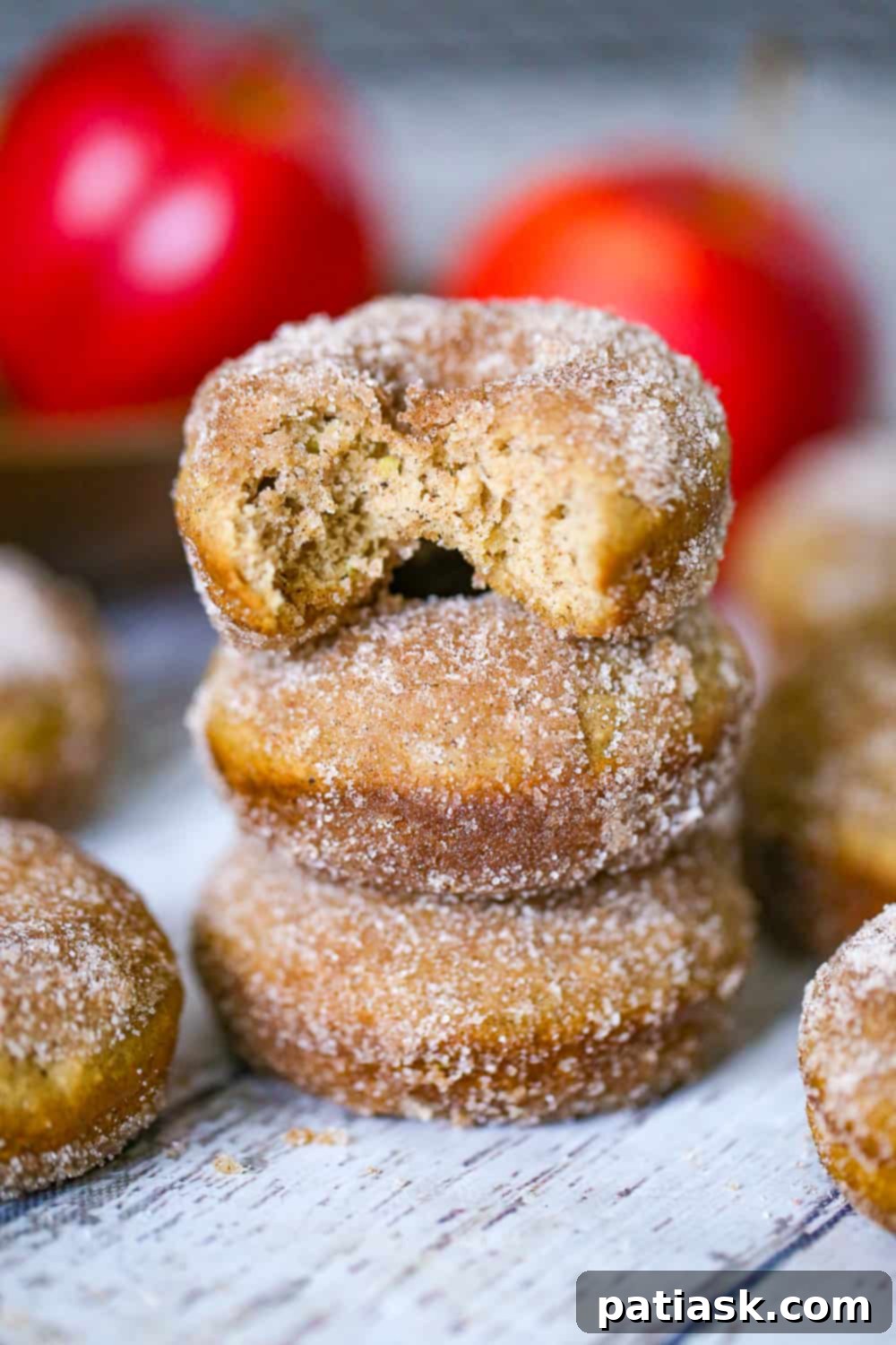 Warm Apple Cinnamon Baked Donuts 9 easy baked apple donuts