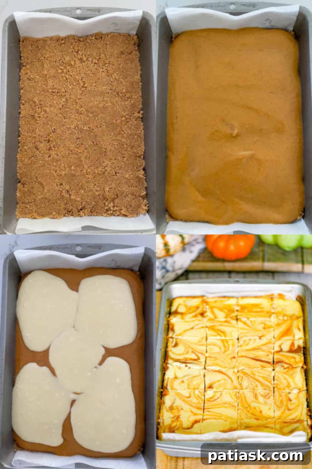 Effortless Pumpkin Cheesecake Bars 7 Finished Pumpkin Cheesecake Bars presented beautifully.