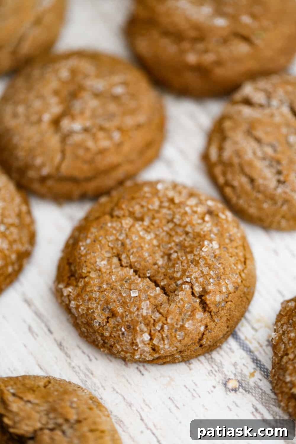 Ginger Zingers 5 Soft and chewy gingerdoodle cookies recipe with sugar on top, ready for the holidays