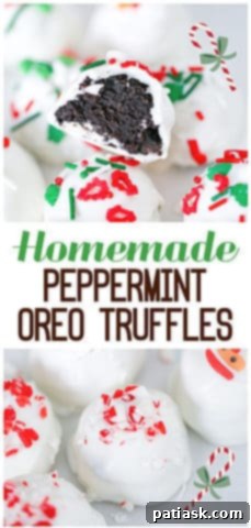 Crushed Peppermint Oreo Delights 10 Vibrantly colored peppermint Oreo truffles, a holiday delight
