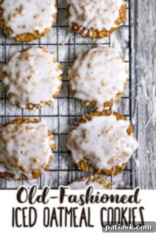 Luscious Vanilla Frosted Oatmeal Cookies 12 Iced Oatmeal Cookies