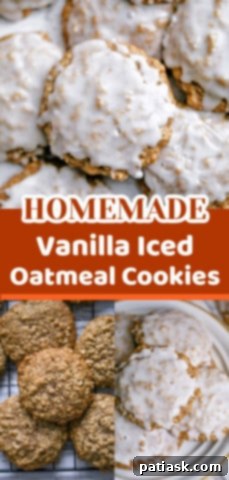 Luscious Vanilla Frosted Oatmeal Cookies 14 Iced Oatmeal Cookies