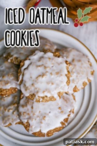 Luscious Vanilla Frosted Oatmeal Cookies 15 Iced Oatmeal Cookies