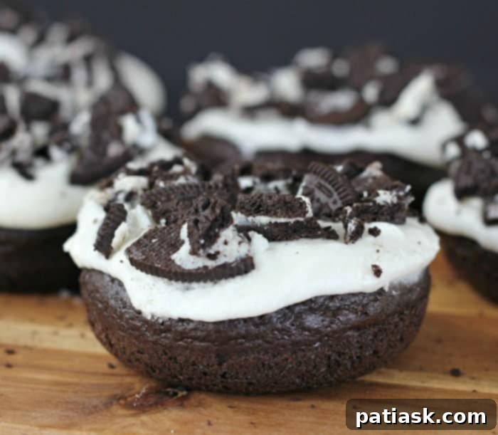 Oreo Chocolate Cake Donut Perfection 6 oreo chocolate donuts