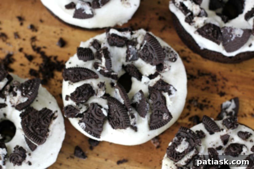 Oreo Chocolate Cake Donut Perfection 3 chocolate donuts oreo