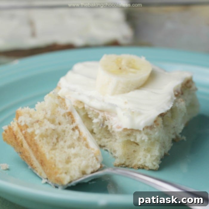 25 Heavenly Summer Desserts 17 A tray of Heavenly Frosted Banana Bars, ready for serving, with a generous layer of frosting.