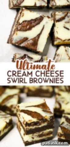Decadent Cream Cheese Swirl Brownies 10 cheesecake swirl brownies
