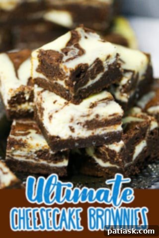 Decadent Cream Cheese Swirl Brownies 12 cheesecake swirl brownies