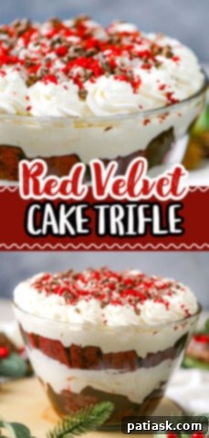 Decadent Red Velvet Trifle 9 Red Velvet Cake Trifle Dessert recipe