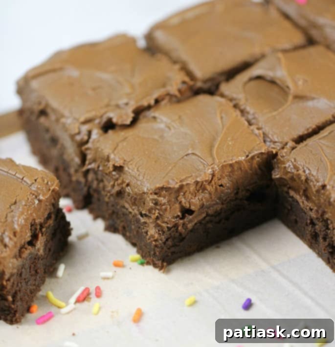OMG! Chocolate Cream Cheese Frosted Brownies