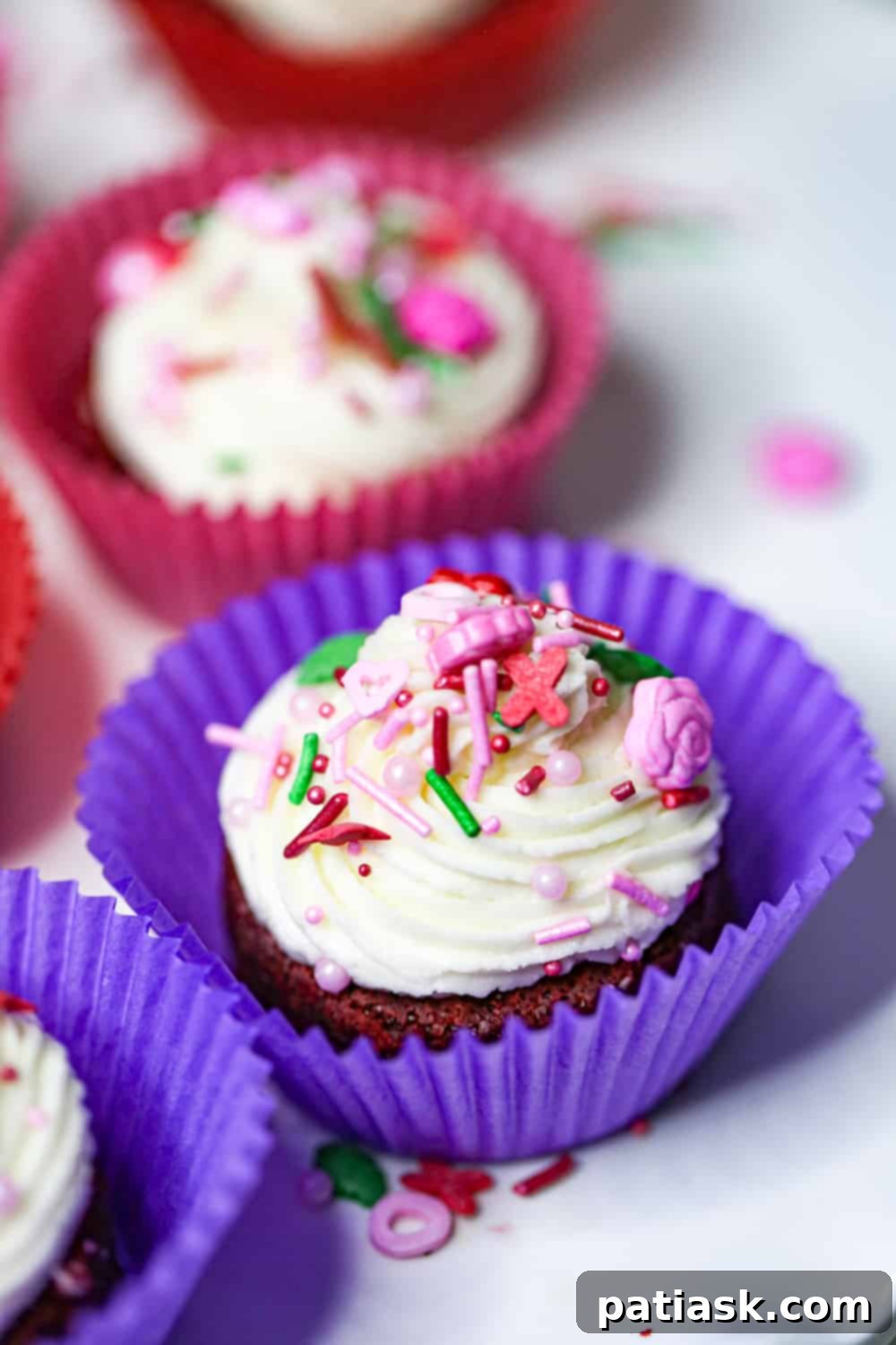 Mini Red Velvet valentine's day brownie recipes