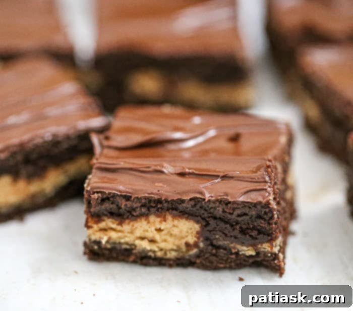 Peanut Butter Stuffed Brownie