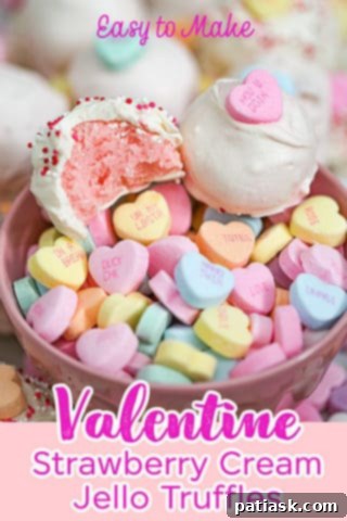 Strawberry Cream Jell-O Delights 8 Strawberry Cream Jello Truffles using