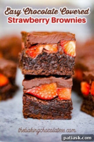Strawberry Crowned Chocolate Brownies 11 sweet baked treat