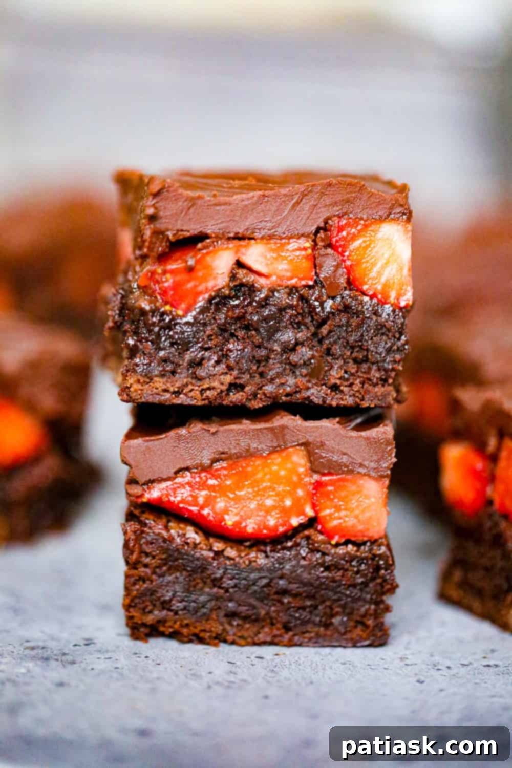 Strawberry Crowned Chocolate Brownies 3 img 210590 2