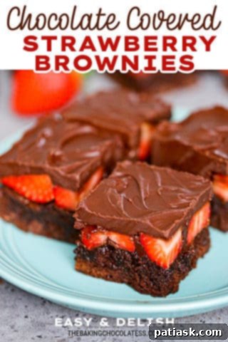 Strawberry Crowned Chocolate Brownies 7 sweet baked treat