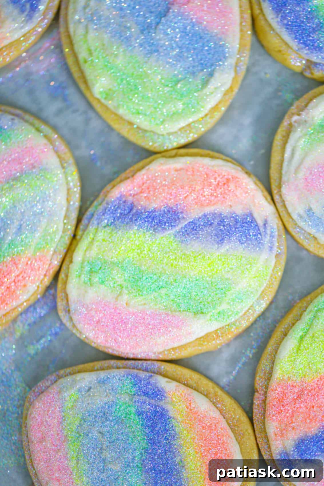 Easter's Rainbow Cookie Gems 2 easy easter egg sugar cookies