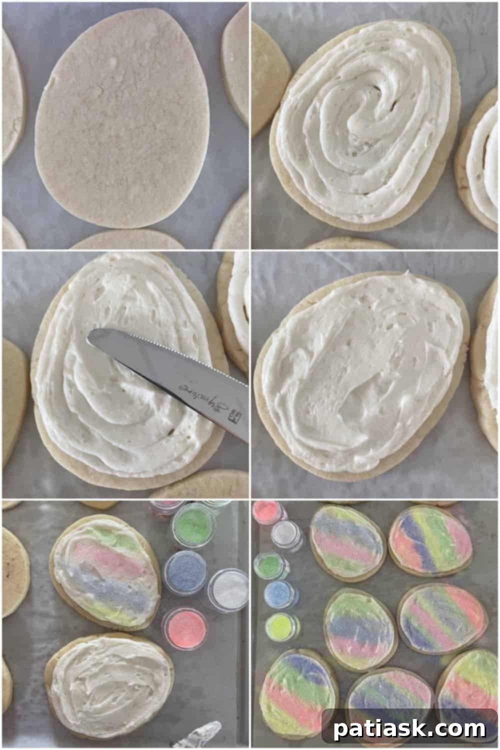 Easter's Rainbow Cookie Gems 9 tutorial