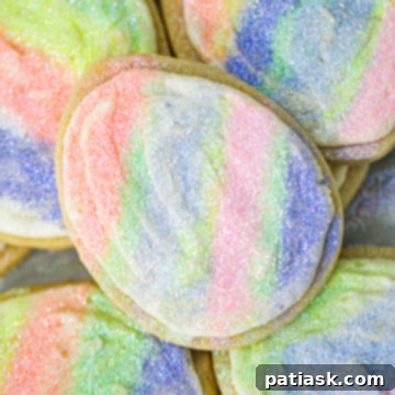 Easter's Rainbow Cookie Gems 11 Easter Egg Cut-Out Sugar Cookies