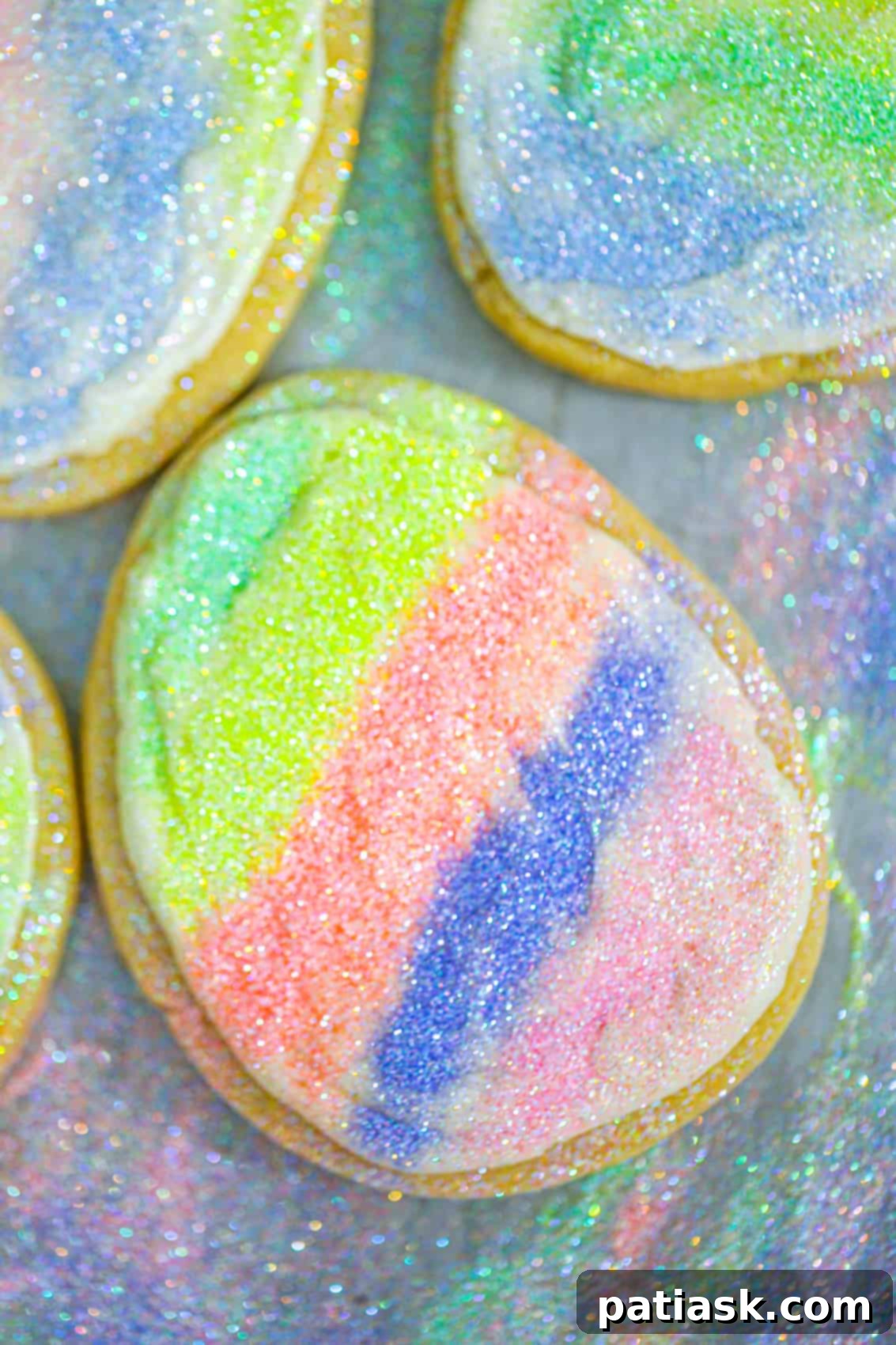 Easter's Rainbow Cookie Gems 3 easy easter egg sugar cookies